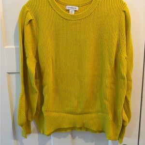Liz Claiborne Vibrant Yellow Knit Sweater